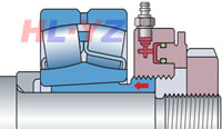 液压螺母和专用止推螺母用于推动退卸套